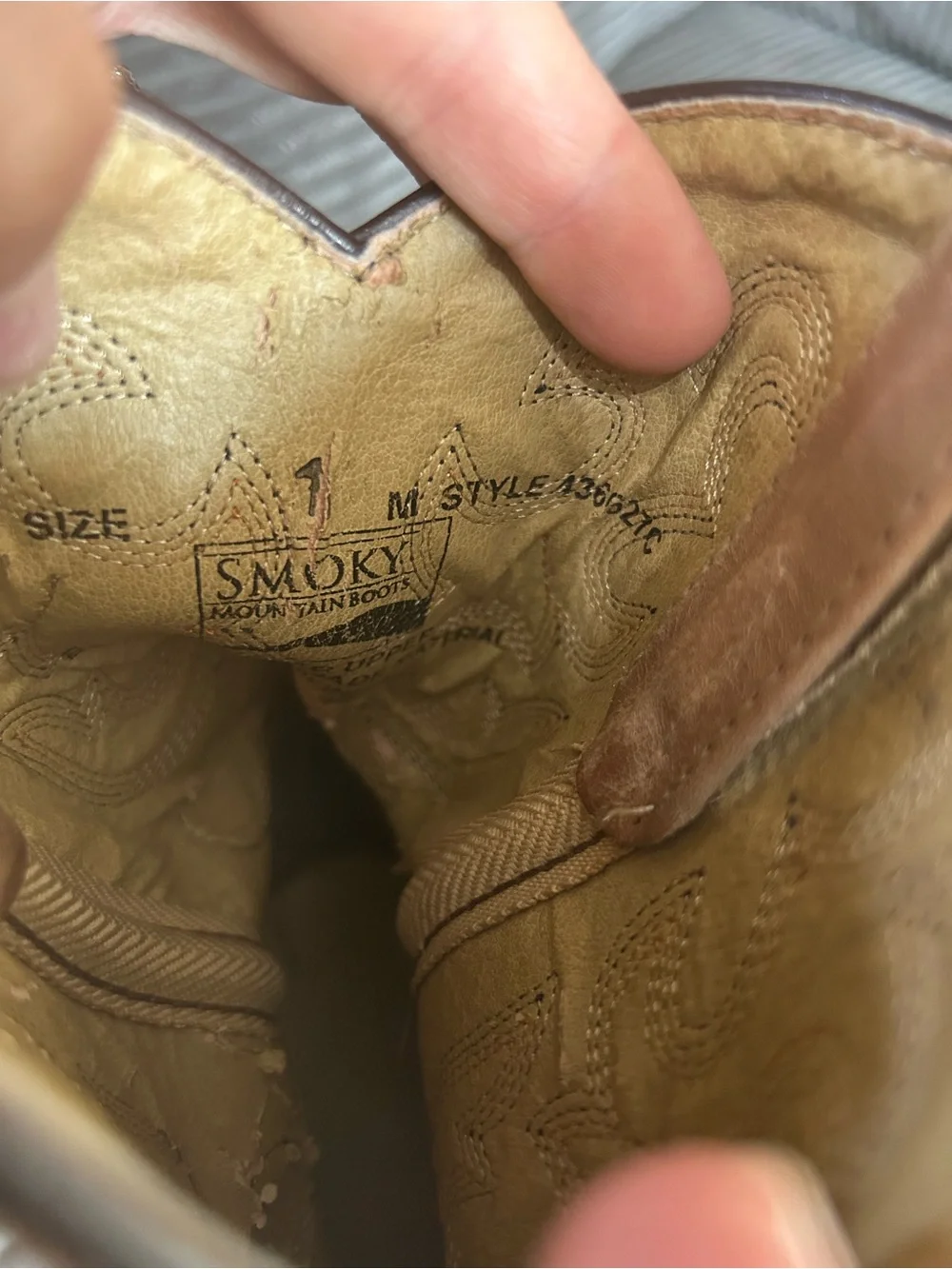 Youth Tan/Brown Western cowboy boots
